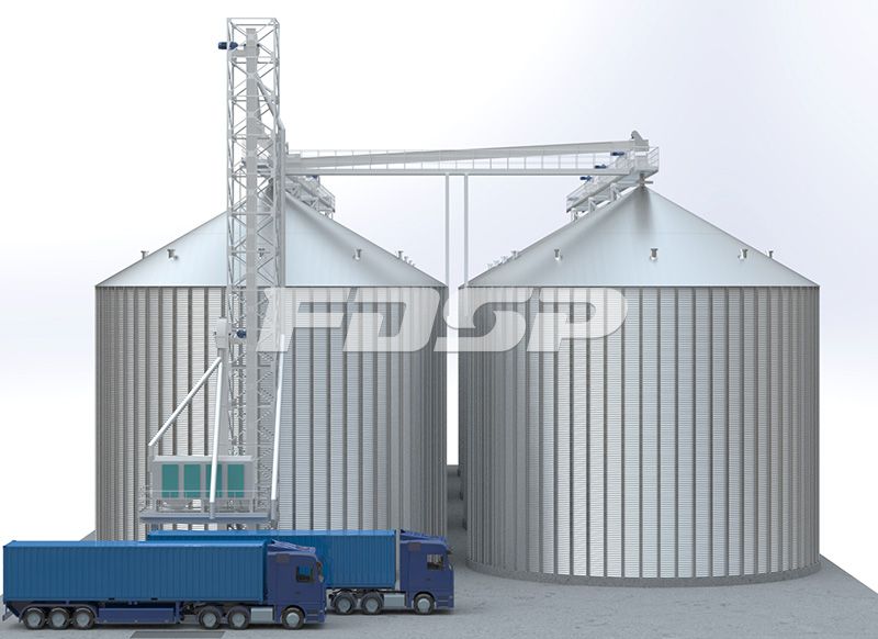 糧食行業(yè)8-4000T玉米鋼板倉工程