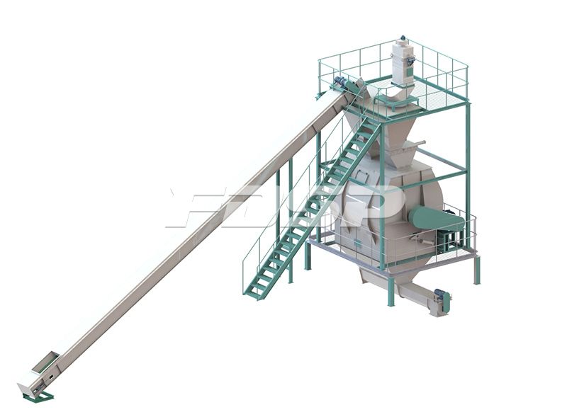 雙線FZLH508雞糞生物有機(jī)肥工藝說明